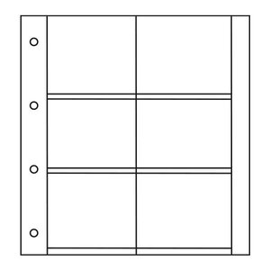 Recharges ALBUM CP LUXE : 6 cases horizontales (Cartes Postales modernes)