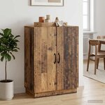 vidaXL Buffet Bois ancien 66 x 34 5 x 87 cm Bois d'ingénierie