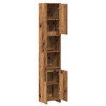 vidaXL Armoire salle de bain vieux bois 30x30x183 5 cm bois ingénierie