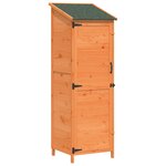 vidaXL Abri de jardin Marron 59 5 x 56 x 176 5 cm Bois d'ingénierie