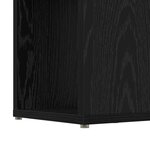 vidaXL Centre de divertissement Noir 60 x 24 x 155 cm