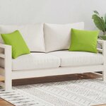 vidaXL Oreiller d'extérieur 2 Pièces 45 x 45 cm Vert pomme