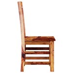 vidaXL Chaises à manger lot de 6 bois massif
