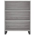 vidaXL Buffet sonoma gris 69 5x32 5x180 cm bois d'ingénierie
