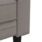 vidaXL Ensemble de canapés 3 Pièces taupe tissu