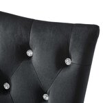 vidaXL Chaises à manger lot de 2 Noir Velours