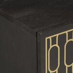 vidaXL Table de chevet 50x33x60 cm bois de manguier massif