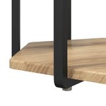 vidaXL Ensemble de tables d'appoint 2 Pièces Chêne artisanal et noir
