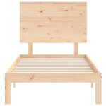 vidaXL Cadre de lit sans matelas 100x200 cm bois massif de pin