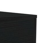 vidaXL Table basse avec lumières LED chêne noir 50x50x40 cm
