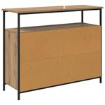 vidaXL Buffet Chêne artisanal 100 x 35 x 80 cm Bois d'ingénierie
