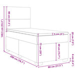 vidaXL Sommier à lattes de lit et matelas Rose 80x200 cm Velours