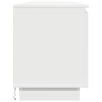 vidaXL Meuble TV avec LED Blanc 180 x 38 x 49 cm Bois d'ingénierie