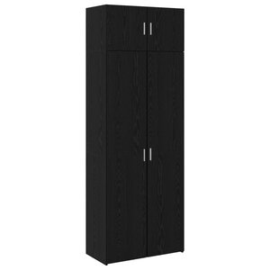 vidaXL Armoire de rangement 3 Pièces Chêne noir