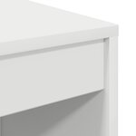 vidaXL Bureau en bois reconstitué blanc avec rangement