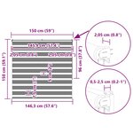 vidaXL Store zèbre marron sable largeur du tissu 145 9 cm polyester