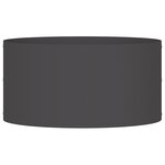 vidaXL Pots de fleurs en plastique noir Noir Plastique Moyen Solide