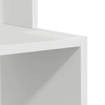 vidaXL Bureau avec étagère Blanc 106 x 40 x 88.5 cm Bois d'ingénierie