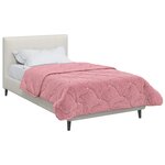 vidaXL Duvet d'été simple Matelassé Rose 155 x 200 cm