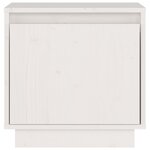 vidaXL Table de chevet Blanc 40x30x40 cm Bois de pin solide