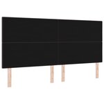 tête de lit vidaXL capitonnée marron foncé 200 cm en tissu