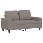 vidaXL Ensemble de canapés 3 Pièces taupe tissu