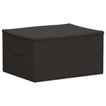 vidaXL Boîte de rangement 24 Pièces Anthracite 43 x 34 x 23 cm