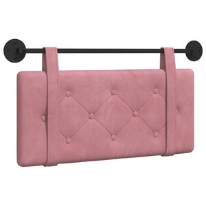 vidaXL Tête de lit suspendue Rose Velours