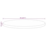 vidaXL Dessus de table Ø 40x2 5 cm rond bois de manguier massif