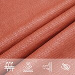 vidaXL Voile d'ombrage 160 g/m² Terre cuite 5x8 m PEHD