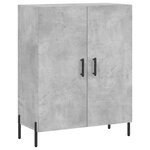 vidaXL Buffet haut Gris béton 69 5x34x180 cm Bois d'ingénierie