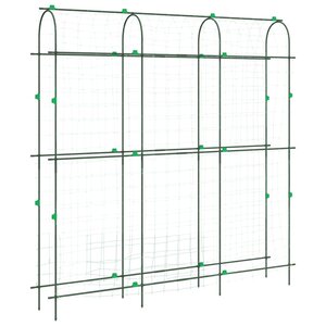 vidaXL Treillis de jardin pour plantes grimpantes forme de U acier