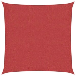 vidaXL Voile d'ombrage 160 g/m² Rouge 7x7 m PEHD