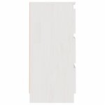 vidaXL Tables de chevet 2 Pièces Blanc 40x29 5x64 cm Bois de pin solide