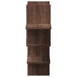 vidaXL Étagère murale chêne marron 124 5x18x60 5 cm bois d'ingénierie