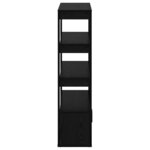 vidaXL Buffet Chêne noir 30 x 80 x 119.5 cm Bois d'ingénierie