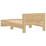 vidaXL Cadre de lit sans matelas avec lumières LED 100x200 cm