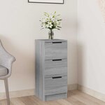 vidaXL Buffet Sonoma gris 30x30x70 cm Bois d'ingénierie