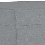 vidaXL Ensemble de canapés 4 Pièces coussins gris clair tissu