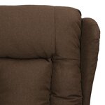 vidaXL Fauteuil inclinable Marron Tissu