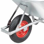 vidaXL Brouette 90 L 150 kg acier galvanisé et plastique