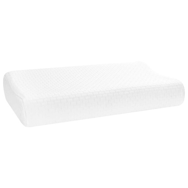 vidaXL Coussin de sommeil Uni Blanc 60 x 37 x 12 5 cm