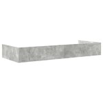 vidaXL Cadre de lit Gris béton 90 x 200 cm Bois d'ingénierie
