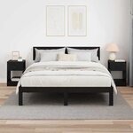 vidaXL Table d'appoint 2 Pièces Chêne noir 30 5 x 30 x 45 cm