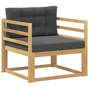 vidaXL Sofa de milieu extérieur Polyester Blanc