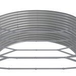 vidaXL Lit surélevé de jardin Acier enduit de poudre 584x140x68cm gris