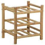 vidaXL Étagère à vin Naturel 32 5 x 29 5 x 36 cm Bambou