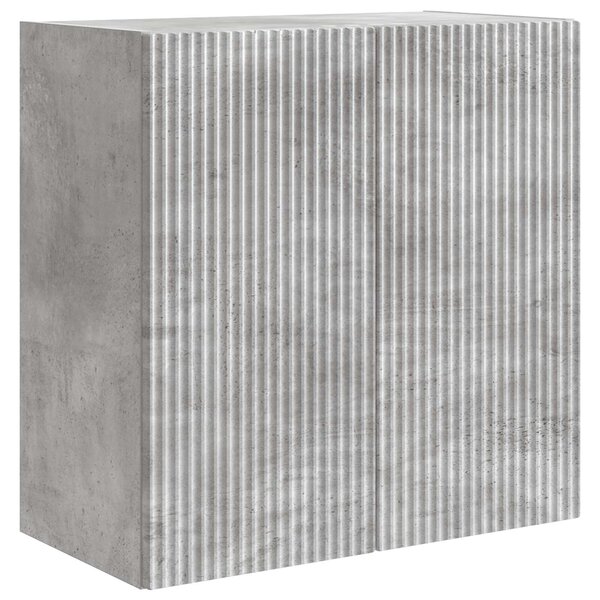 vidaXL Armoire Murale 59 x 31 x 60 cm Bois d'ingénierie Gris béton