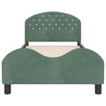 vidaXL Cadre de lit pour enfants avec tête de lit Vert Mer 80 x 200 cm