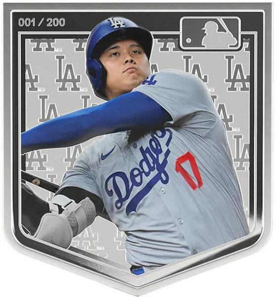 Pièce de monnaie en Argent 5 Dollars g 93.3 (3 oz) Millésime 2025 MLB Players SHOHEI OHTANI MLB